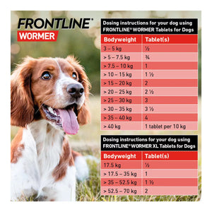 Frontline Wormer Tablets for Dogs - 2 pack